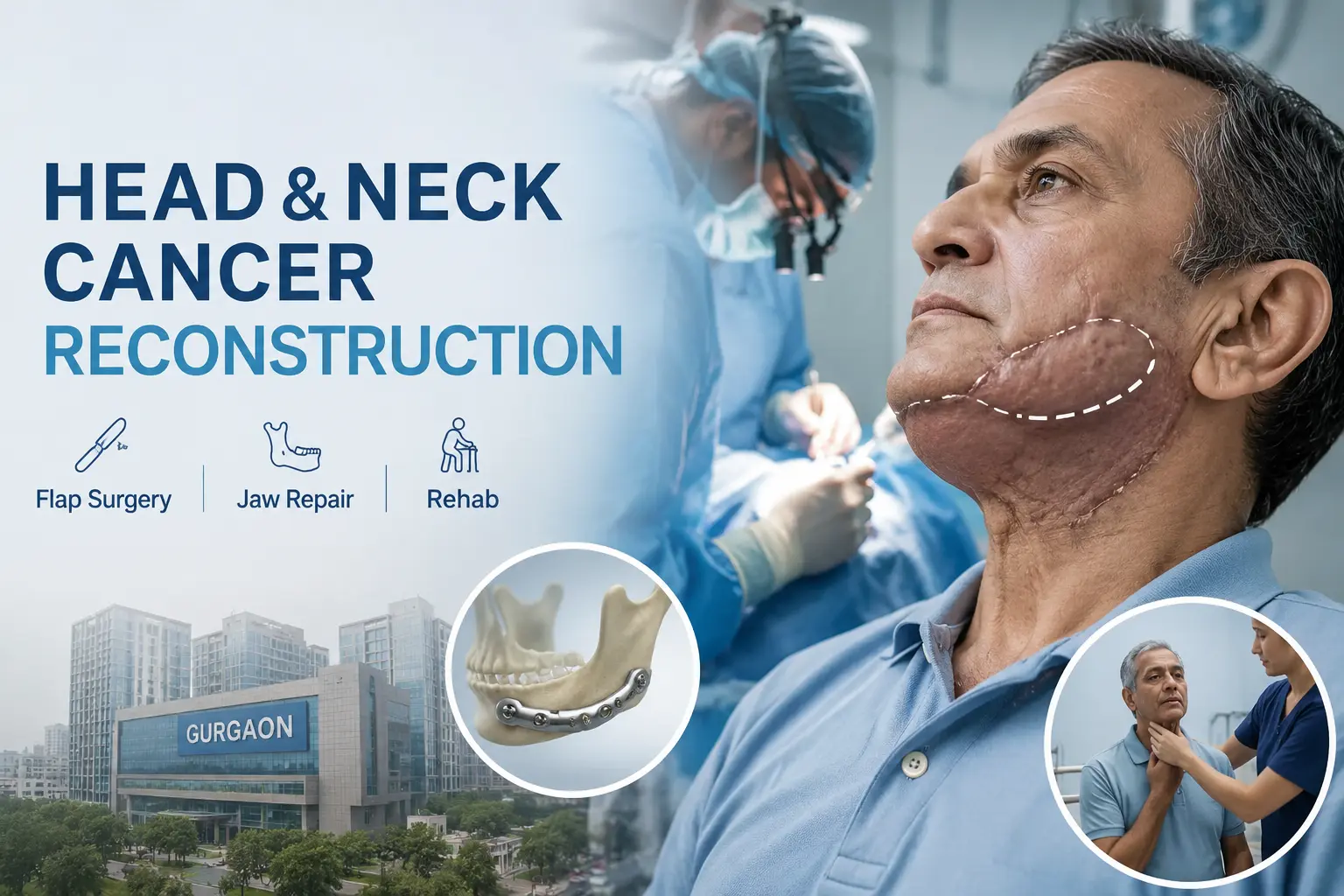 Head and Neck Cancer Reconstruction Gurgaon Flap Surgery, Jaw Repair and Rehab Guide