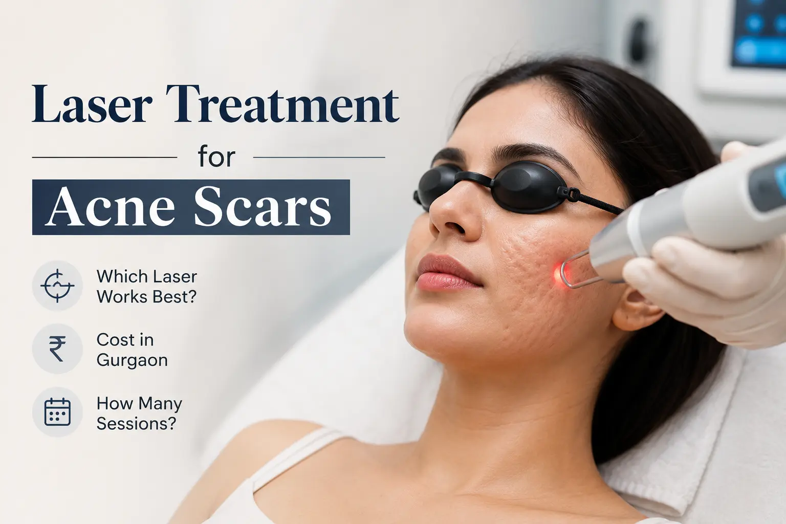 Laser Treatment for Acne Scars Gurgaon Which Laser Works Best, Cost and How Many Sessions