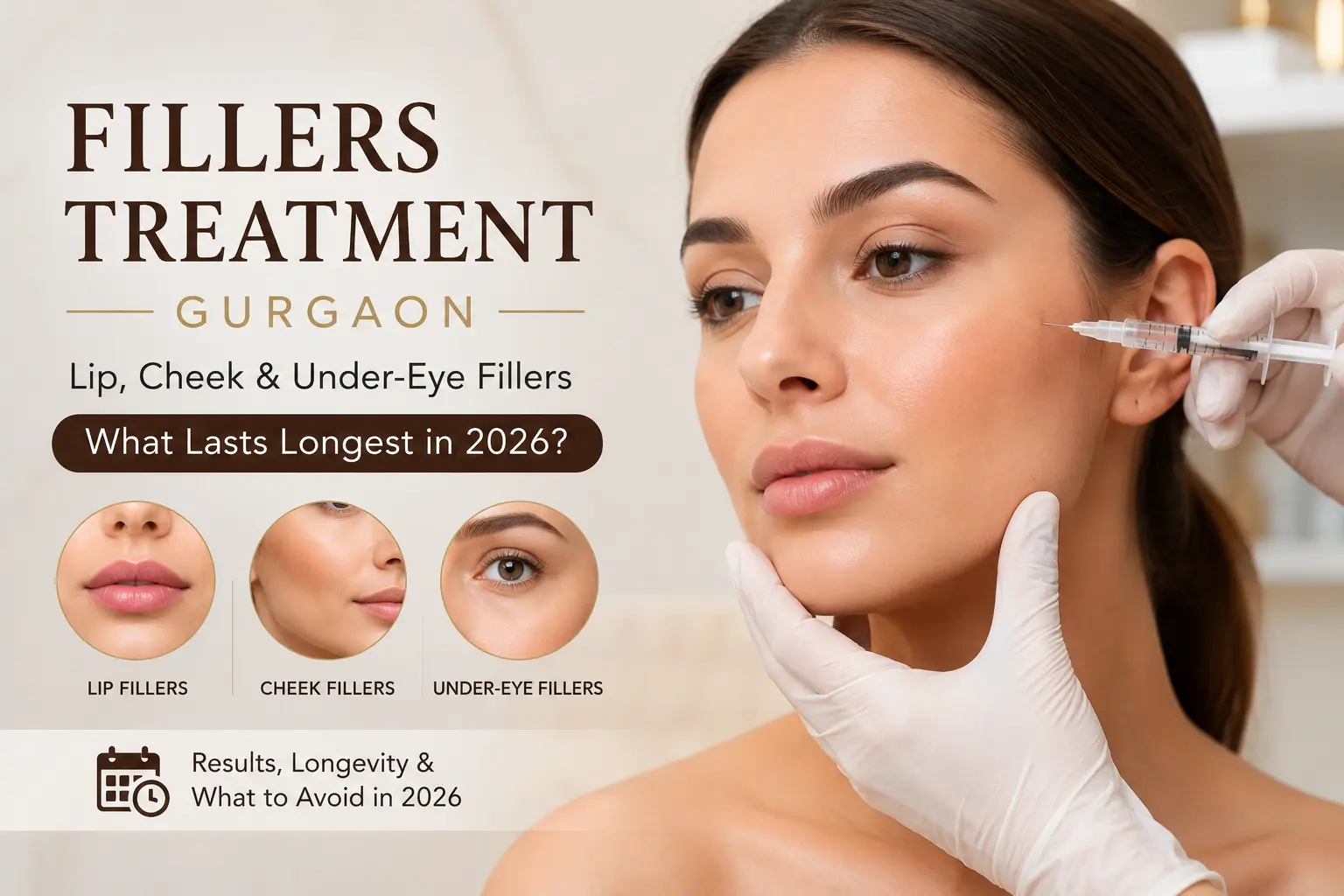 Fillers Treatment Gurgaon Lip, Cheek and Under-Eye Fillers, What Lasts Longest and What to Avoid in 2026