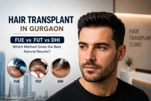 Hair Transplant Surgery Gurgaon FUE vs FUT vs DHI, Which Method Gives the Best Natural Results