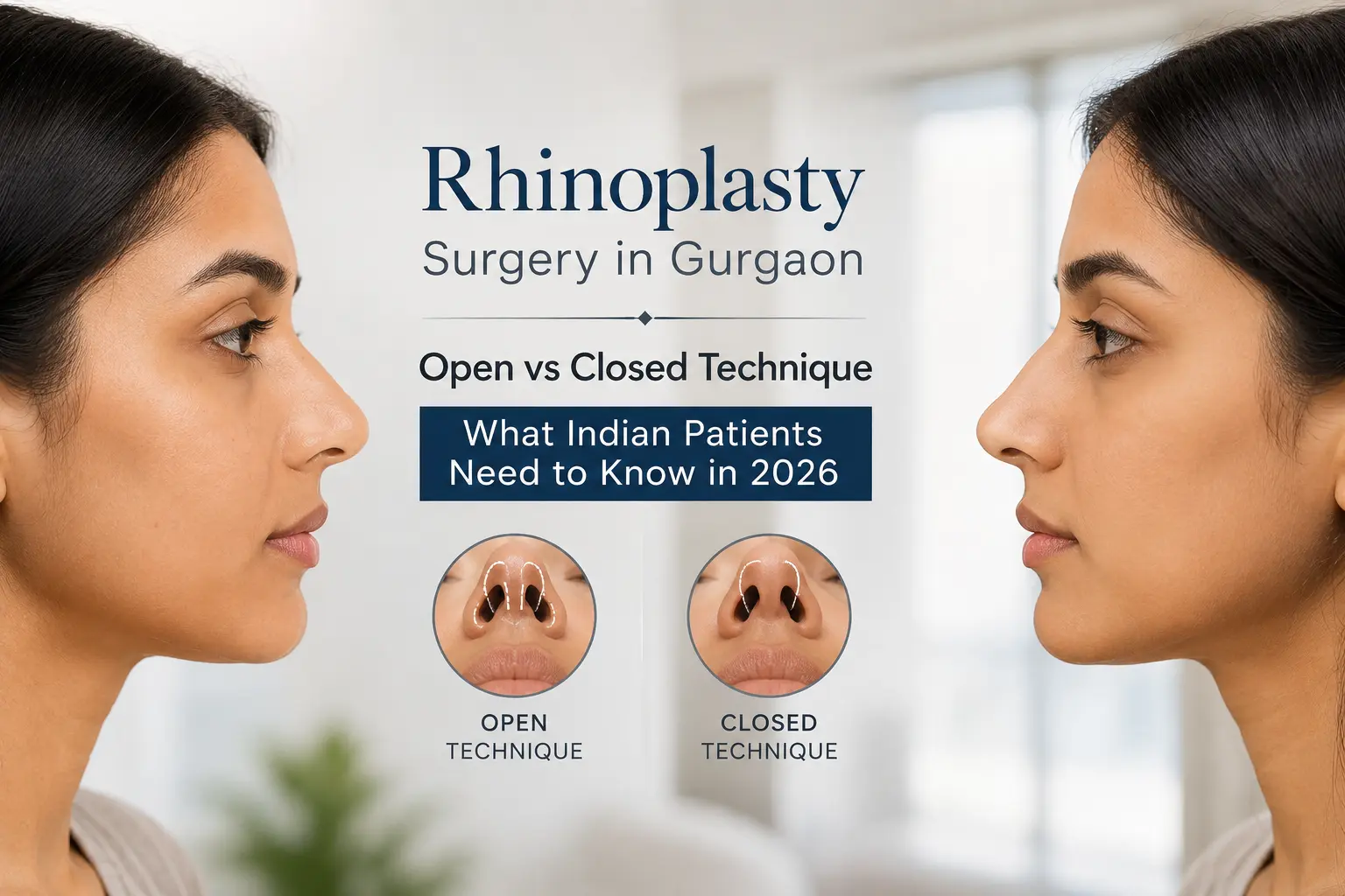 You are currently viewing Rhinoplasty Surgery Gurgaon: Open vs Closed Technique, What Indian Patients Need to Know in 2026