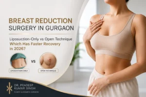 Breast Reduction Surgery Gurgaon Liposuction-Only vs Open Technique, Which Has Faster Recovery in 2026